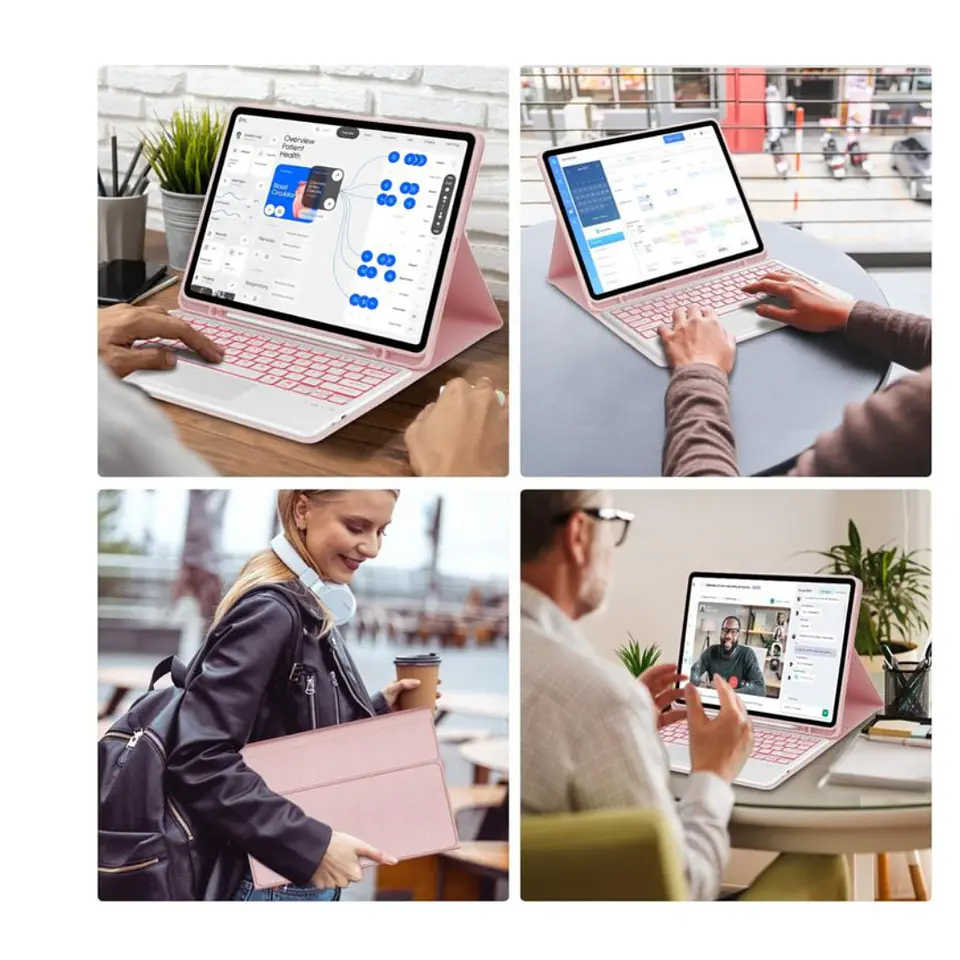 Funda con teclado Touchpad Para iPad Pro 11 2018 2020 2021 2022 9