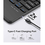 Funda Con Teclado Español Touchpad Para Samsung Galaxy S7+ / S8+ / S7 Fe 12.4