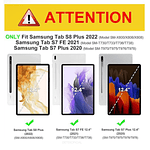 Funda Con Teclado Español Touchpad Para Samsung Galaxy S7+ / S8+ / S7 Fe 12.4