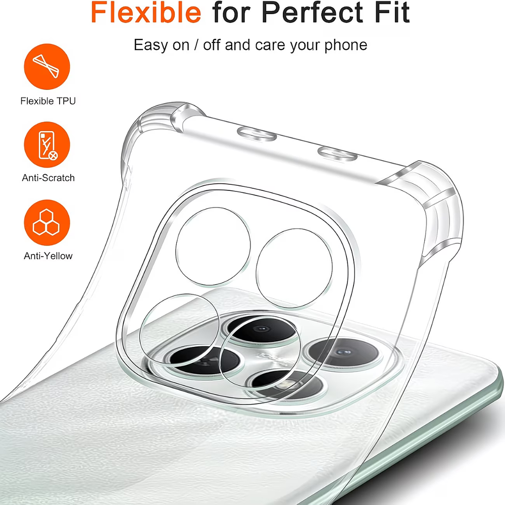 Carcasa Anti Golpes Transparente para Redmi Note 15 Pro 4g