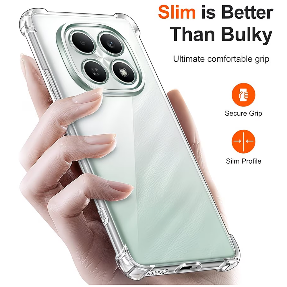 Carcasa Anti Golpes Transparente para Redmi Note 15 Pro 4g