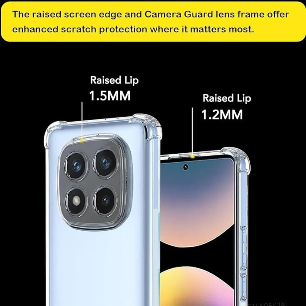 Carcasa Anti Golpes Transparente para Redmi Note 15 Pro 4g