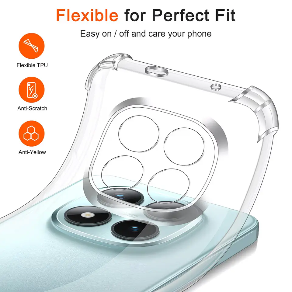 Carcasa Anti Golpes Transparente para Redmi Note 15 Pro+ Plus 5g 2