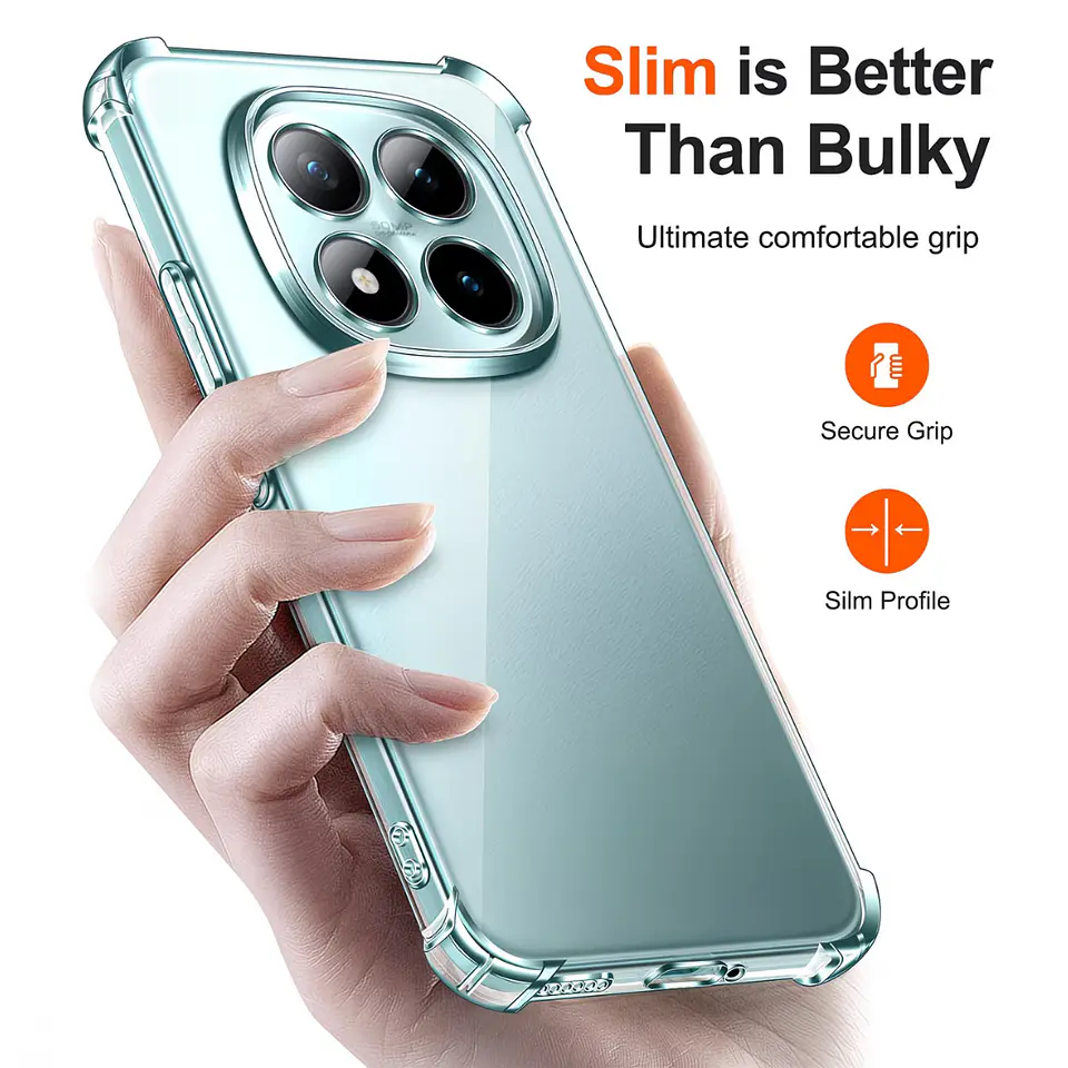 Carcasa Anti Golpes Transparente para Redmi Note 15 Pro+ Plus 5g 3
