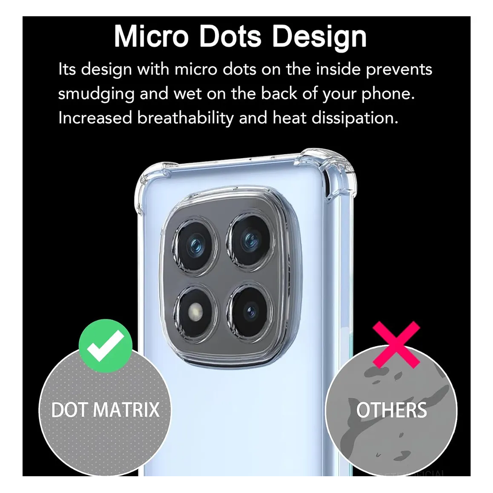 Carcasa Anti Golpes Transparente para Redmi Note 15 Pro+ Plus 5g