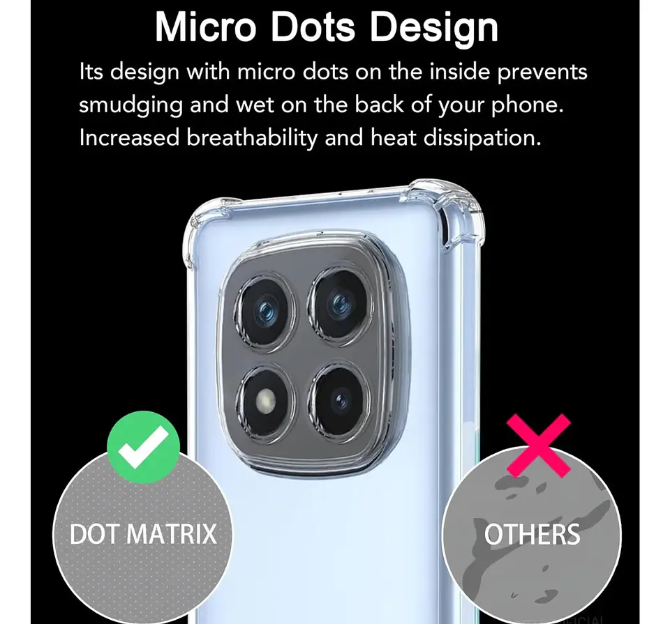 Carcasa Anti Golpes Transparente para Redmi Note 15 Pro+ Plus 5g 5