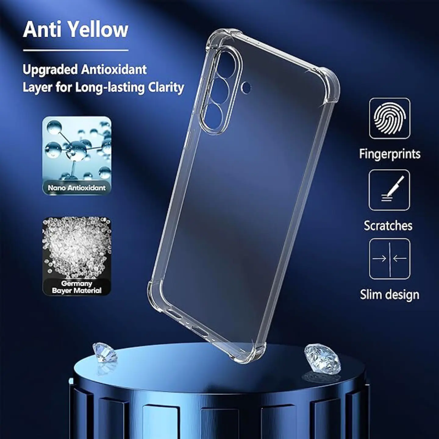 Carcasa Anti Golpes Transparente para Samsung A37 4G 5G  6
