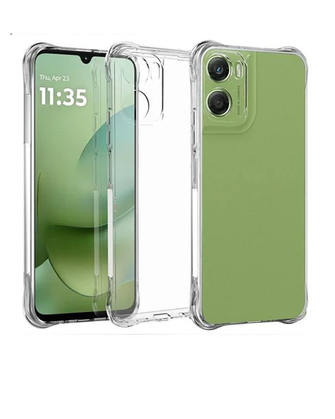 Carcasa Transparente Reforzado Para Motorola G06