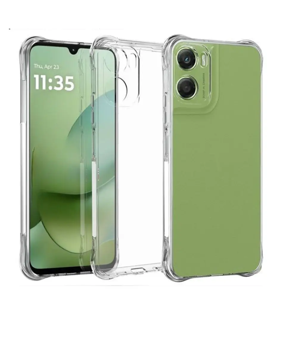 Carcasa Transparente Reforzado Para Motorola G06 1