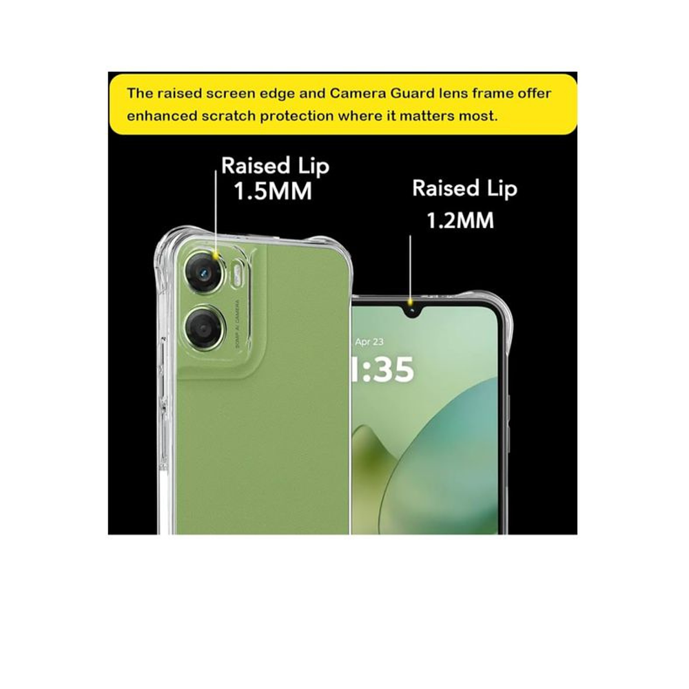 Carcasa Transparente Reforzado Para Motorola G06