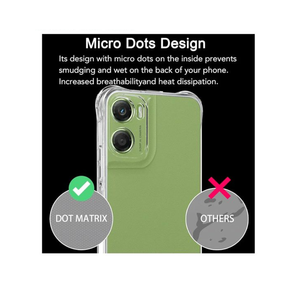 Carcasa Transparente Reforzado Para Motorola G06