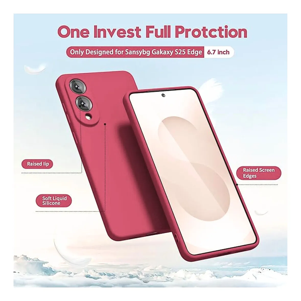 Carcasa Silicon Color Para Samsung Galaxy S25 Edge