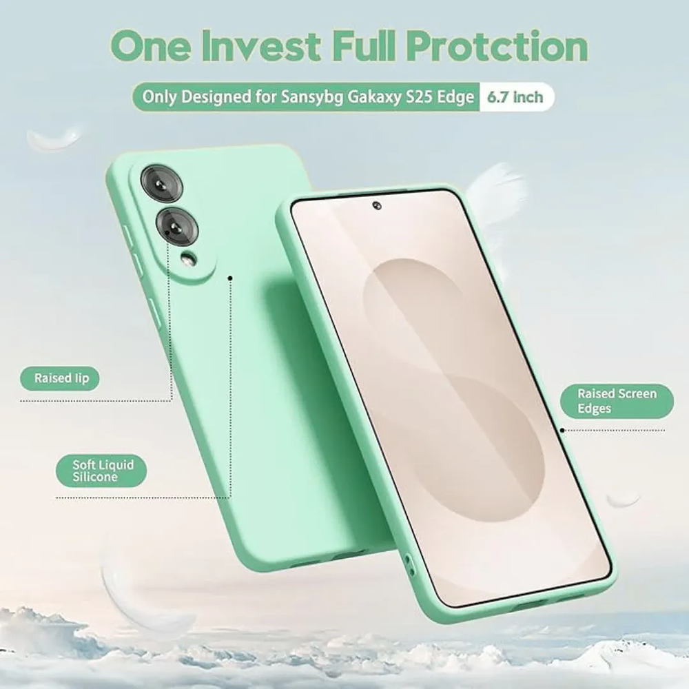 Carcasa Silicon Color Para Samsung Galaxy S25 Edge