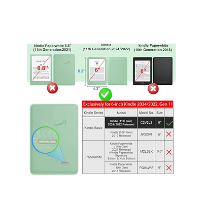 Funda Transparente Para Kindle Release 11th Gene 2022 2024