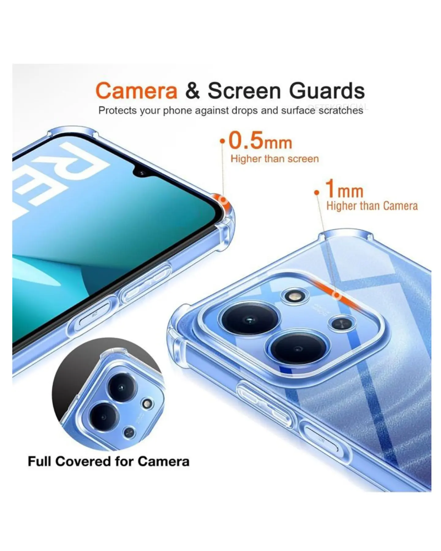 Carcasa Transparente Reforzado Para Xiaomi Redmi 15C 5G  3