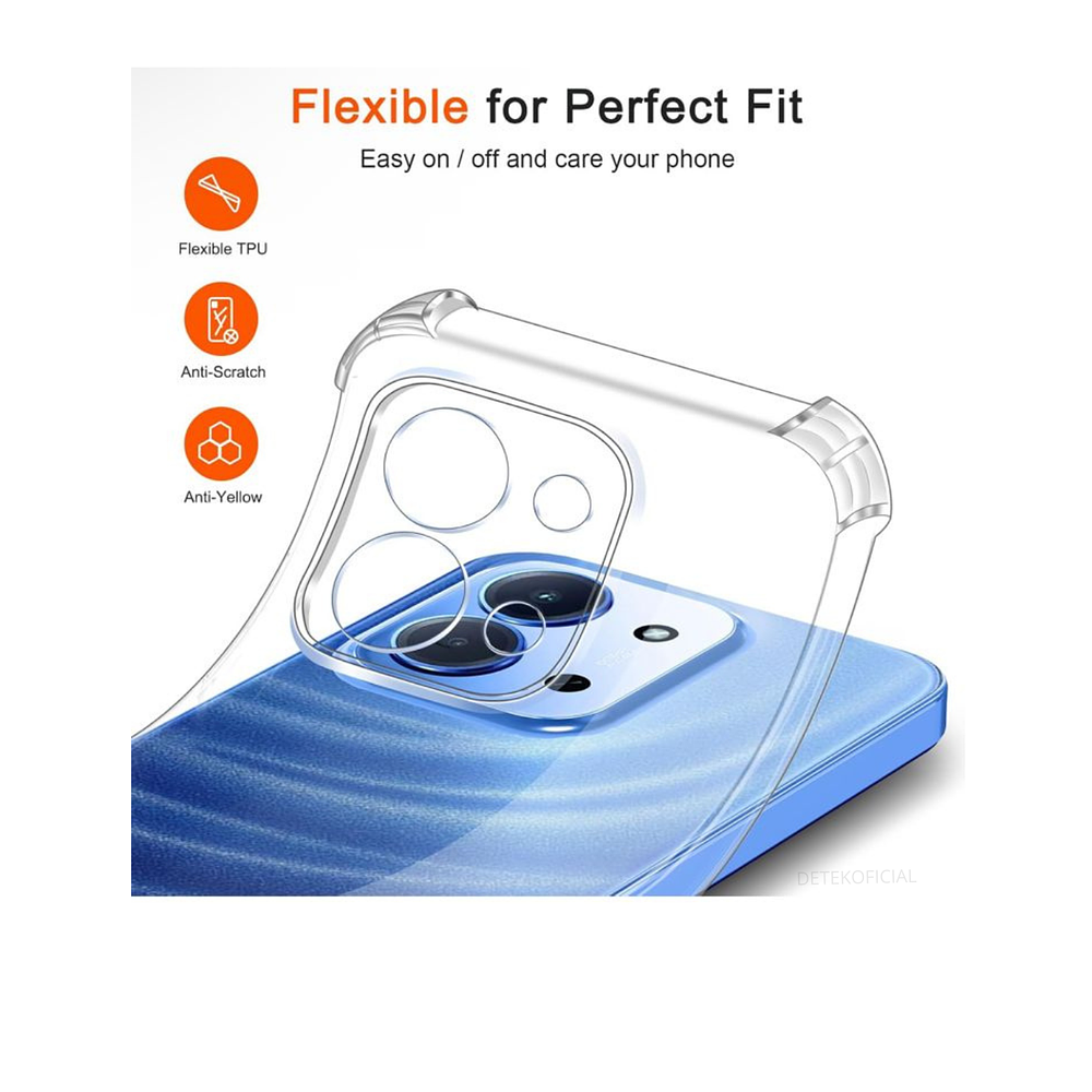 Carcasa Transparente Reforzado Para Xiaomi Redmi 15C 5G 