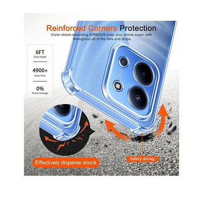 Carcasa Transparente Reforzado Para Xiaomi Redmi 15C 5G 