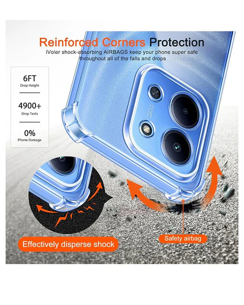 Carcasa Transparente Reforzado Para Xiaomi Redmi 15C 5G 