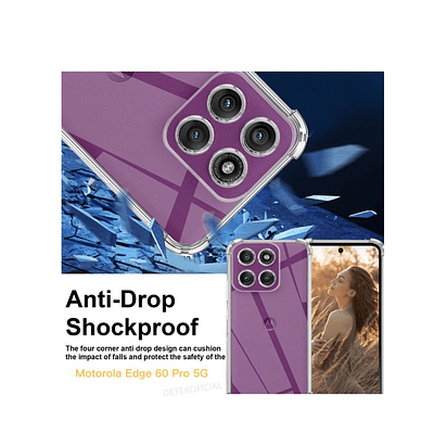 Carcasa Transparente Para Motorola Edge 60 Pro