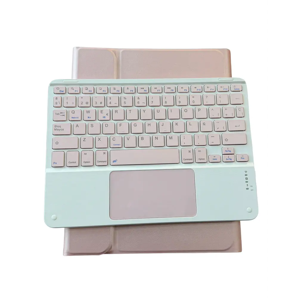 Funda Con Teclado Español Touchpad Para iPad 11 A16 2025 