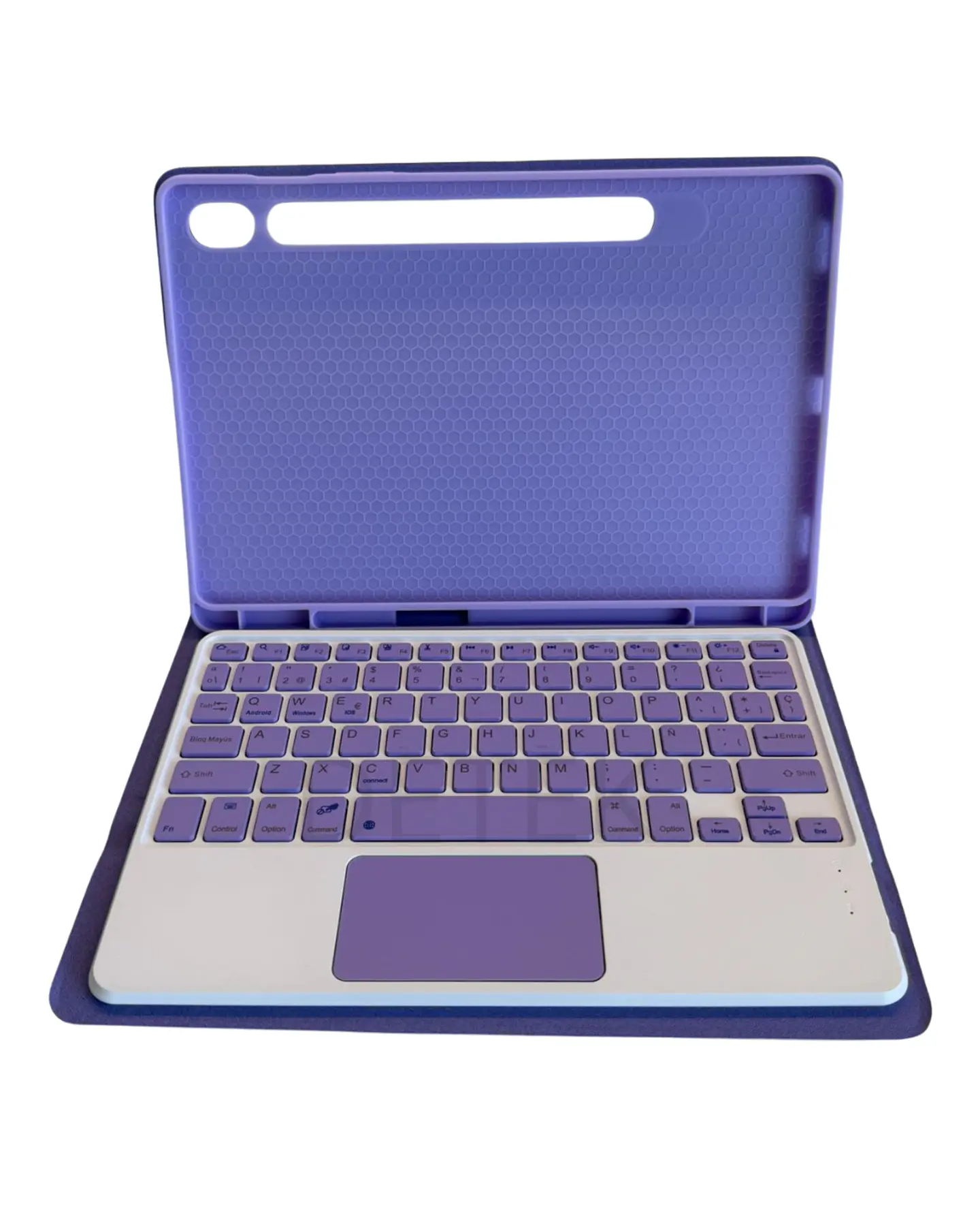 Funda Con Teclado Español Touchpad Para Samsung S10 Lite  14