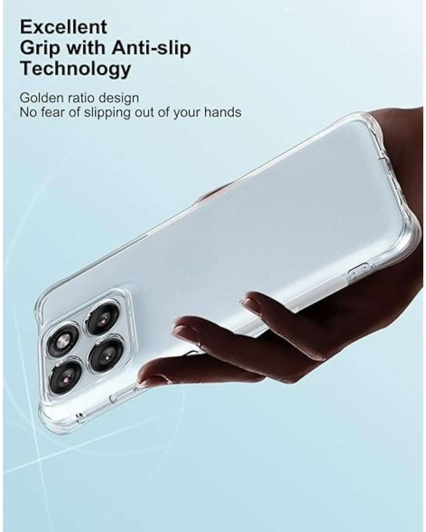 Carcasa Transparente Reforzada para Motorola Edge 70 5g 3