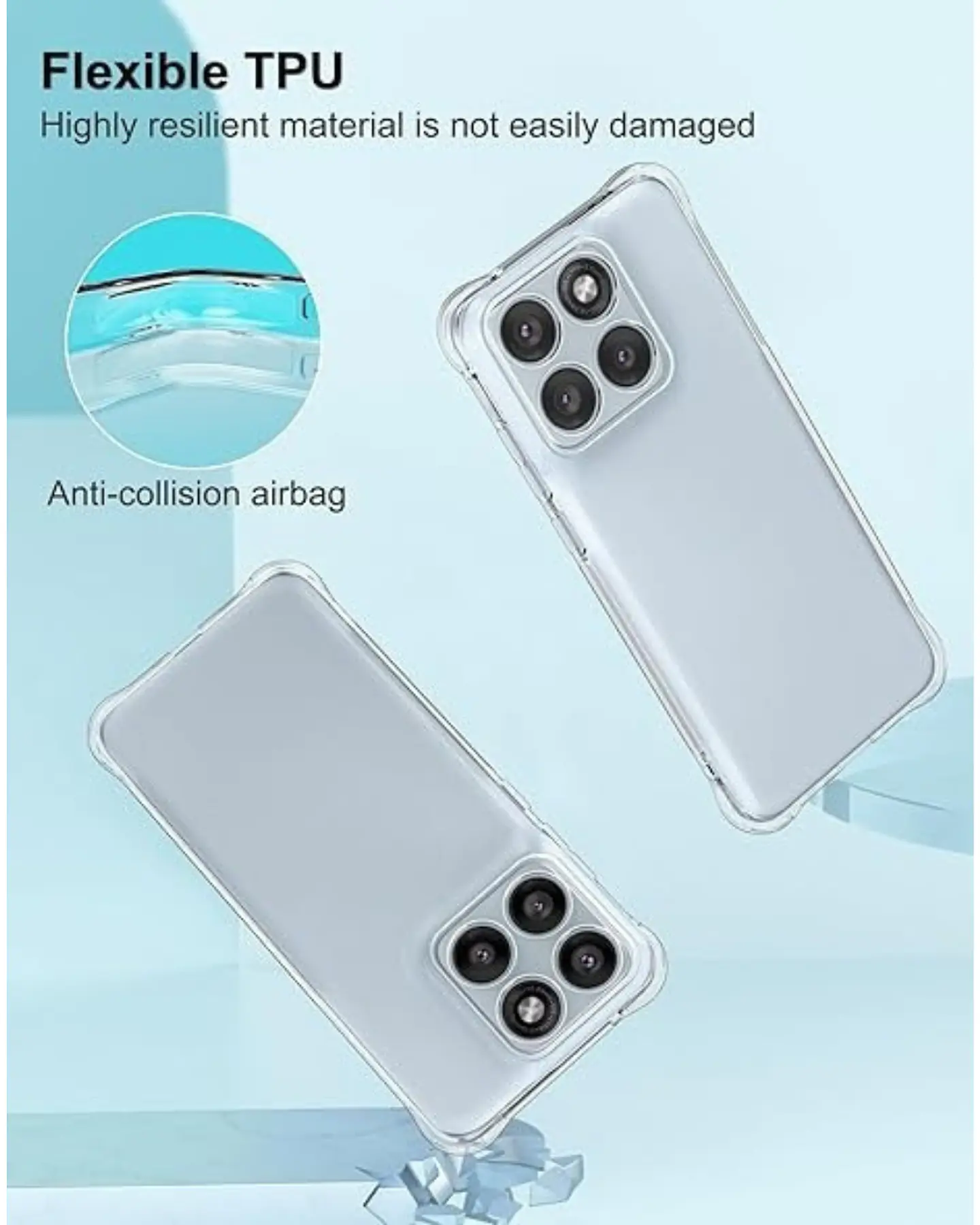 Carcasa Transparente Reforzada para Motorola Edge 70 5g 7