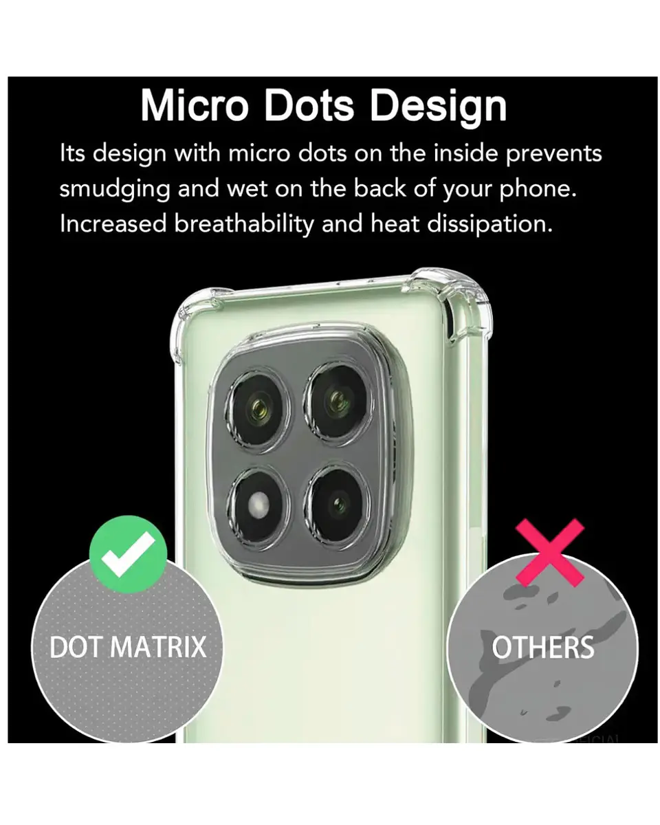 Carcasa Anti Golpes Transparente Para Redmi Note 15 4G / Note 15 5G 5