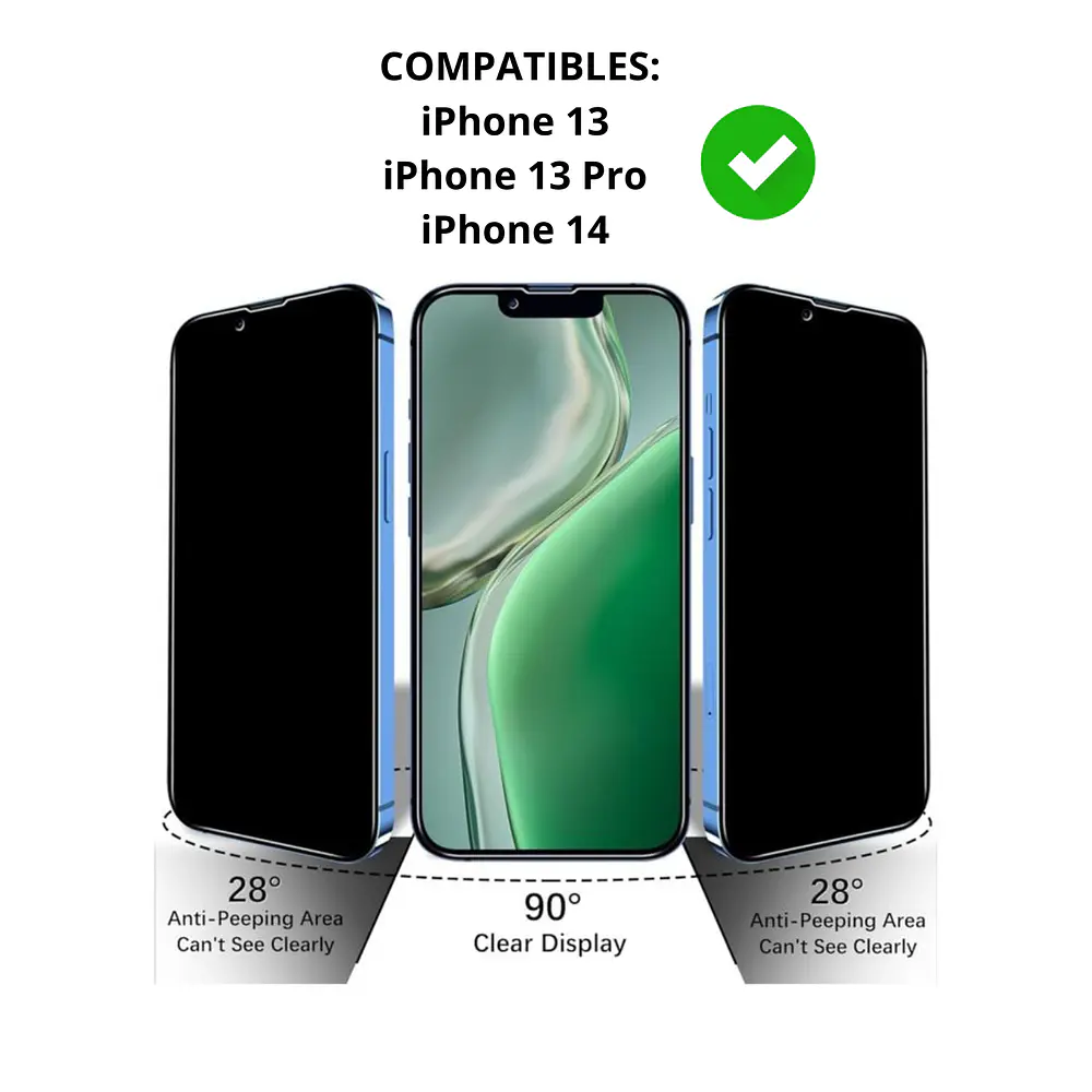 Lamina Mica De Vidrio Antiespía Para iPhone SE 2020