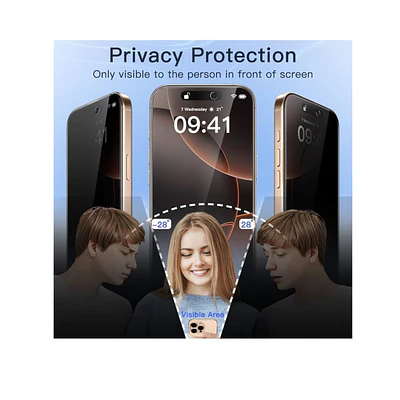 Lamina Mica De Vidrio Antiespía Para iPhone 16 Pro Max 