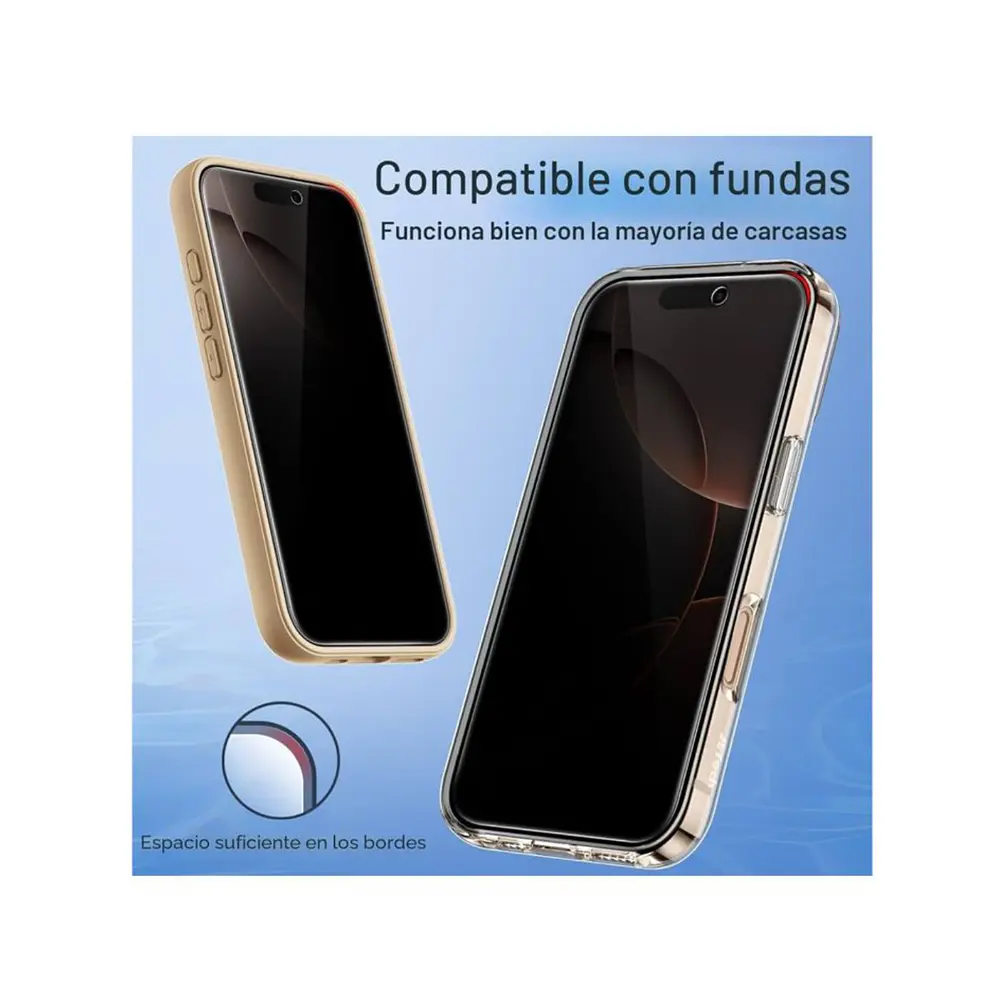 Lamina Mica De Vidrio Antiespía Para iPhone 16 Pro Max 