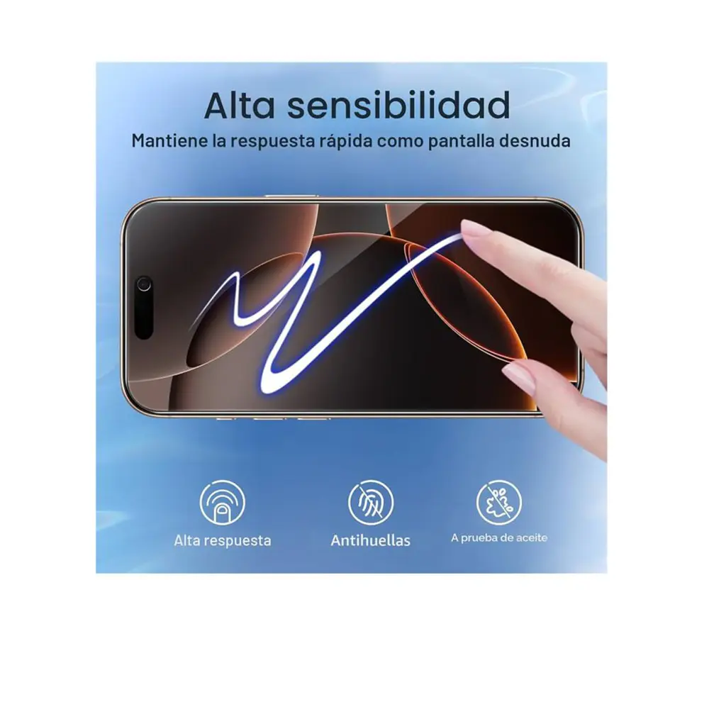Lamina Mica De Vidrio Antiespía Para iPhone 16 Pro Max 