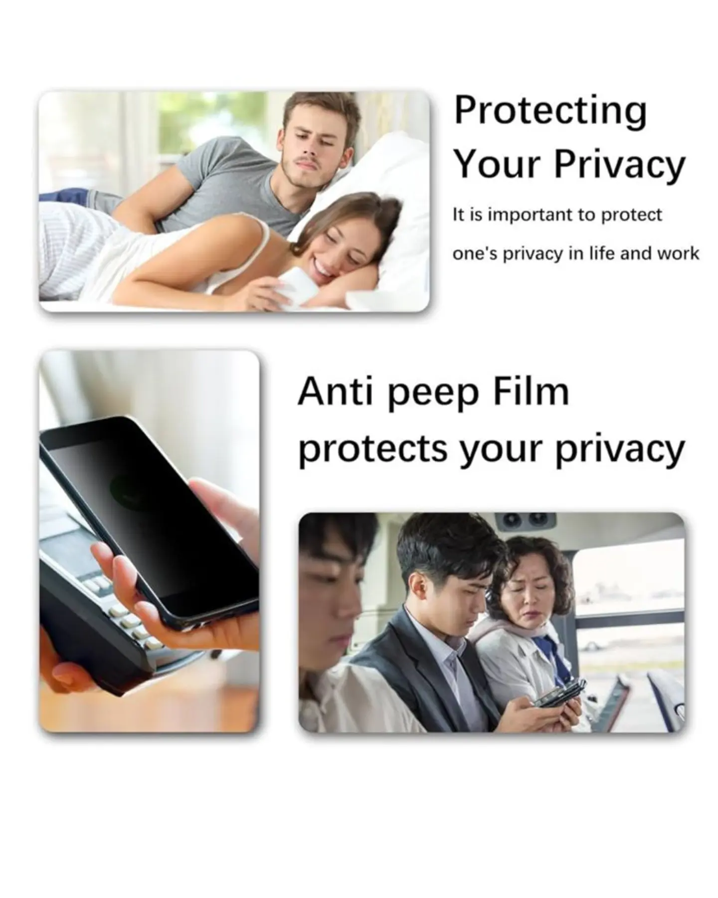 Lamina Mica De Vidrio Antiespía Para iPhone 16 Pro Max  7