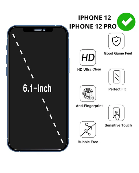 Lamina Mica De Vidrio Antiespía Para iPhone 12 iPhone 12 Pro