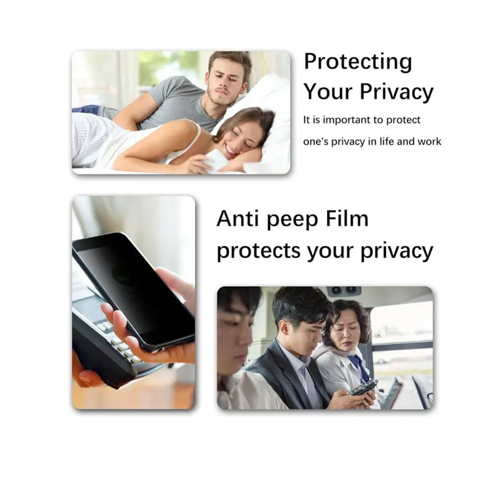 Lamina Mica De Vidrio Antiespía Para iPhone 12 iPhone 12 Pro