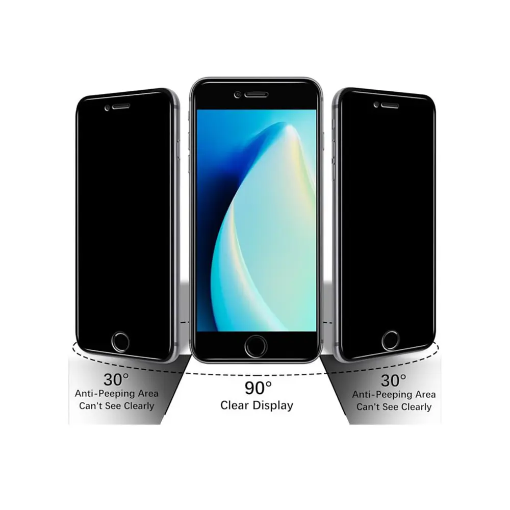 Lamina Mica De Vidrio Antiespía Para iPhone 7 iPhone 8 