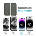Lamina Mica De Vidrio Antiespía Para iPhone 14 Pro 