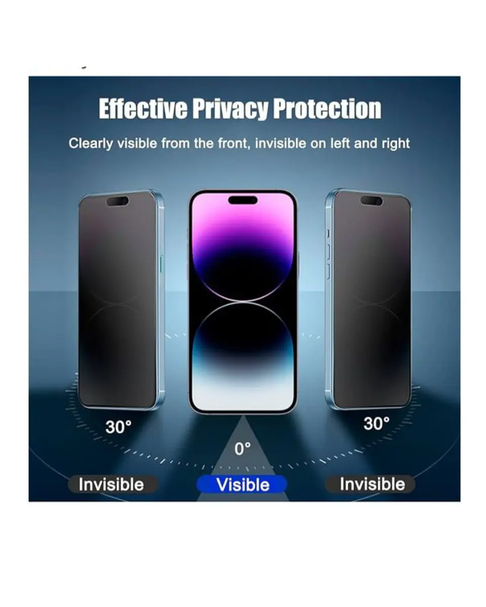 Lamina Mica De Vidrio Antiespía Para iPhone 14 Pro  3