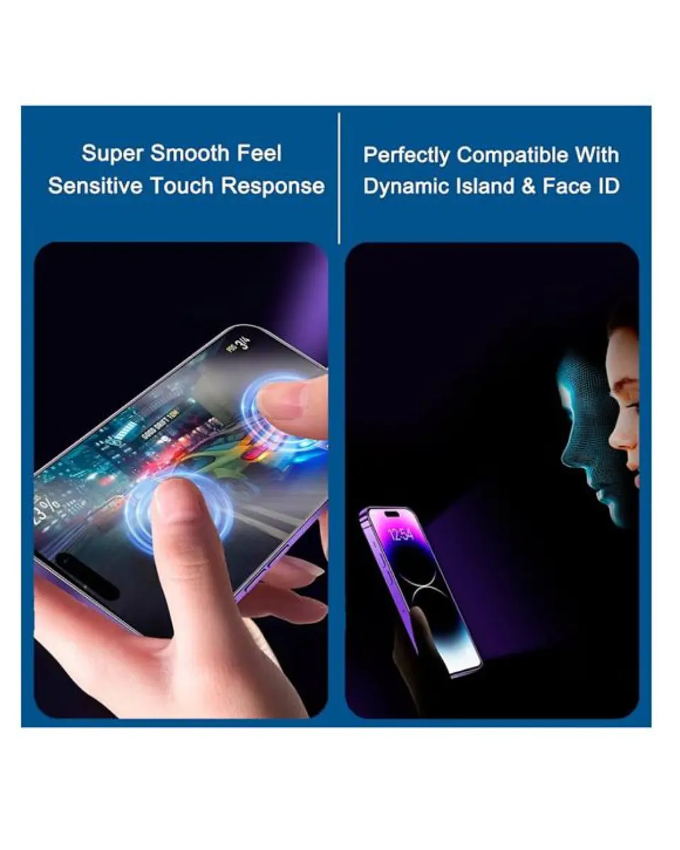 Lamina Mica De Vidrio Antiespía Para iPhone 14 Pro  4
