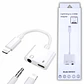 Adaptador Lightning de 3.5mm  Audio + Carga para iPhone  - Miniatura 1