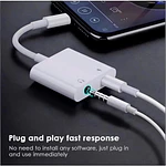 Adaptador Lightning de 3.5mm  Audio + Carga para iPhone 