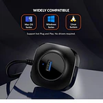 Hub Usb de 4 Puertos Tipo C