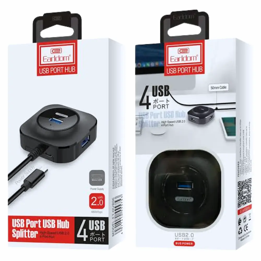 Hub Usb de 4 Puertos Tipo C