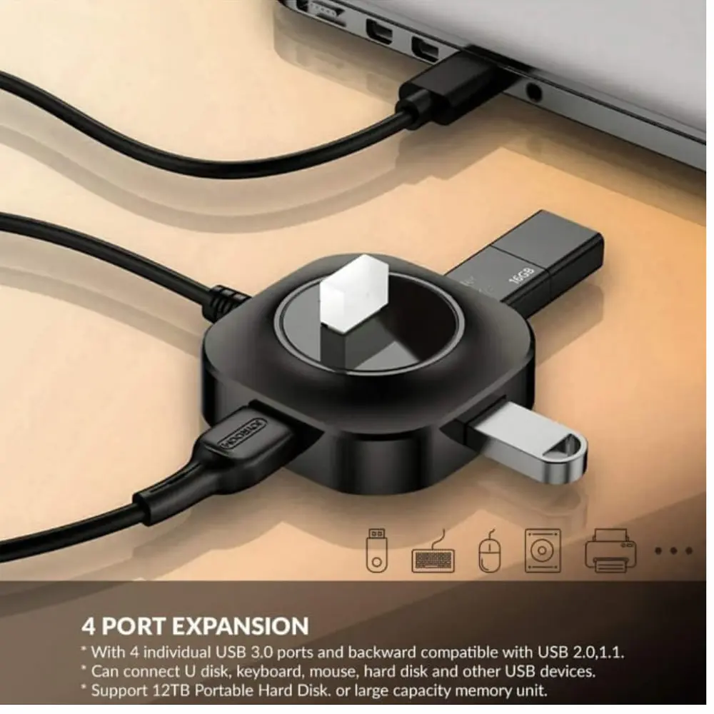 Hub Usb de 4 Puertos Tipo C