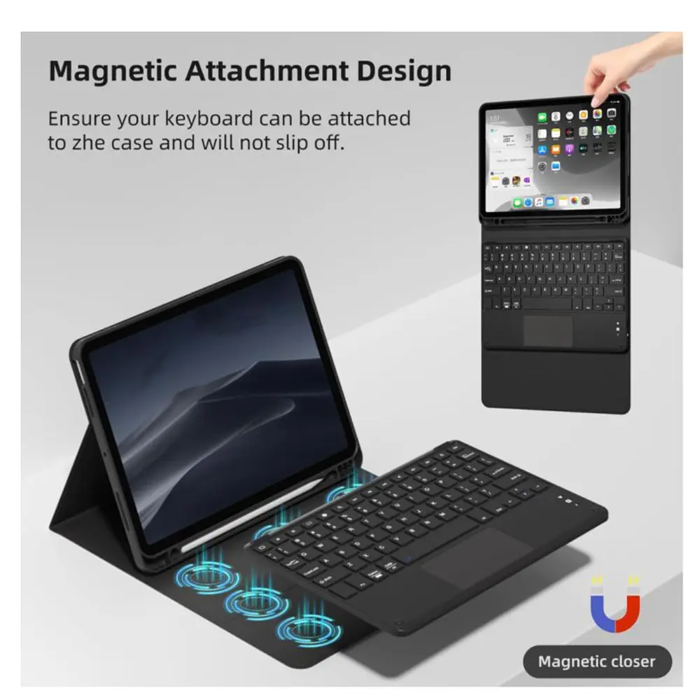 Funda Con Teclado Español Touchpad Para iPad Air 11 M4 2026