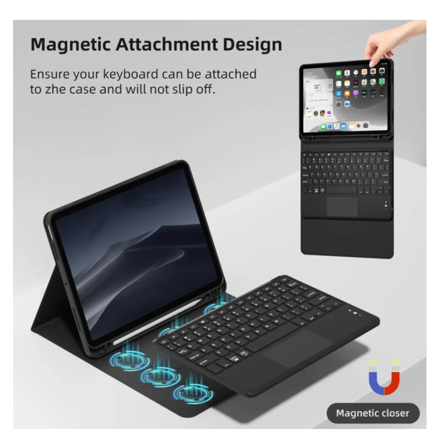 Funda Con Teclado Español Touchpad Para iPad Air 11 M4 2026 4