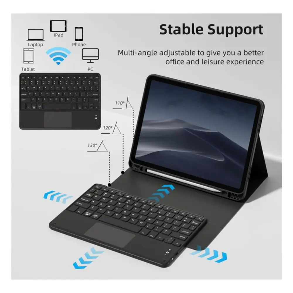 Funda Con Teclado Español Touchpad Para iPad Air 11 M4 2026