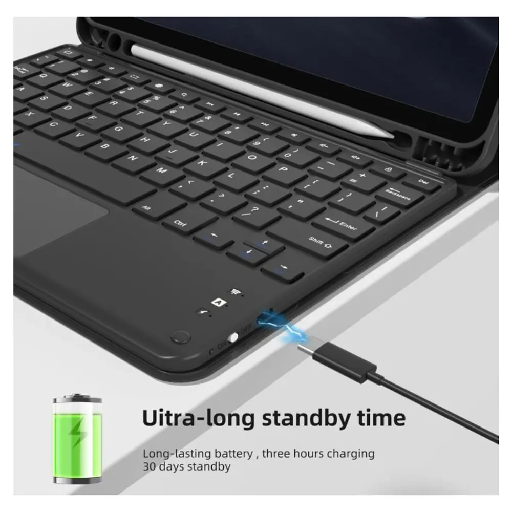 Funda Con Teclado Español Touchpad Para iPad Air 11 M4 2026