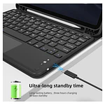 Funda Con Teclado Español Touchpad Para iPad Air 11 M4 2026