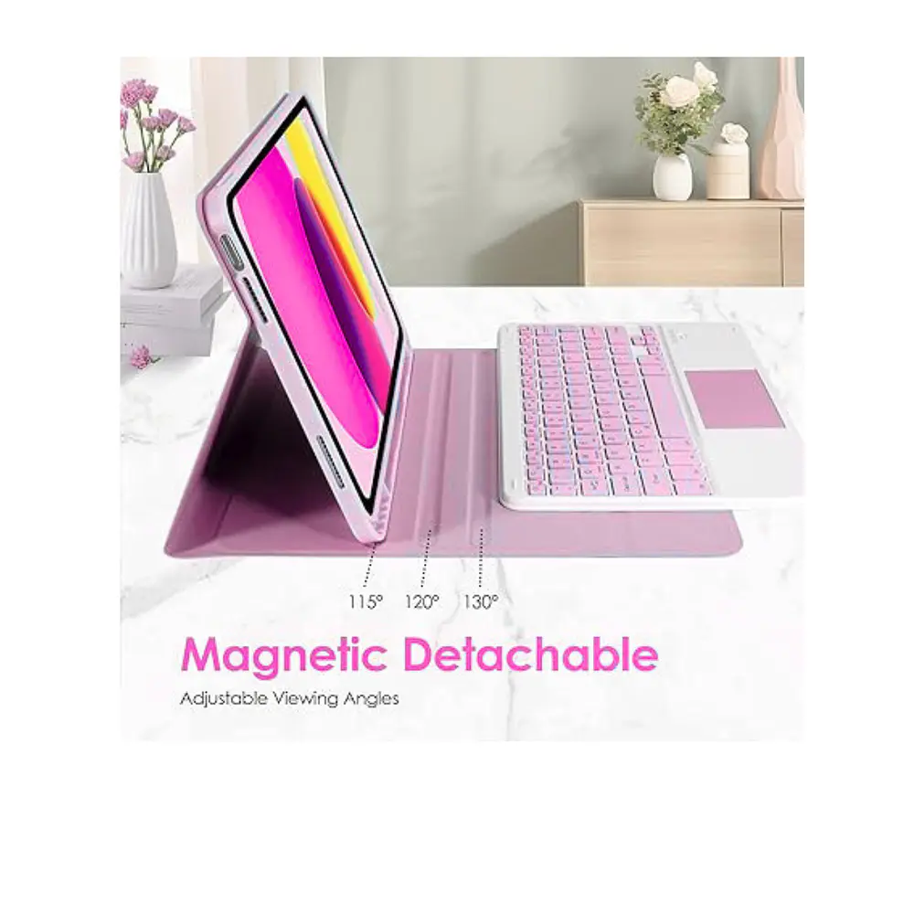 Funda Con Teclado Español Touchpad Para iPad Air 11 M4 2026